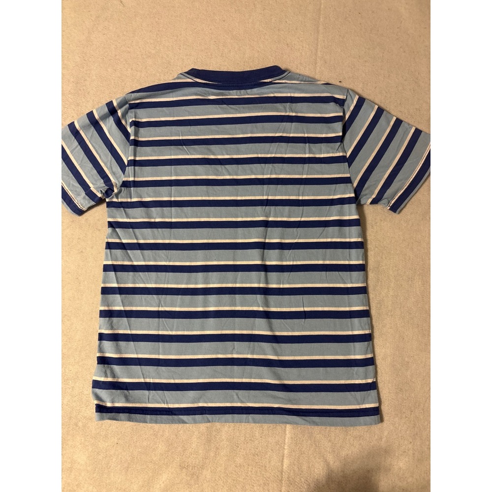 Polo Ralph Lauren Striped Pocket T-Shirt Boys M 10-12 Blue Excellent R67 Logo - Picture 8 of 9